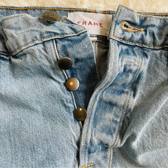 FRAME Denim Heritage Le Original Straight Leg High Rise Artesia Sand - Picture 12 of 15